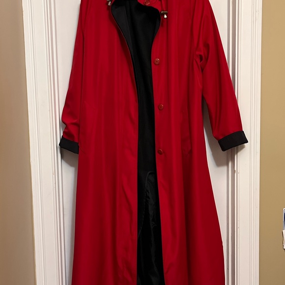 Jessica London Jackets & Blazers - Chic Red Trench Coat for Women